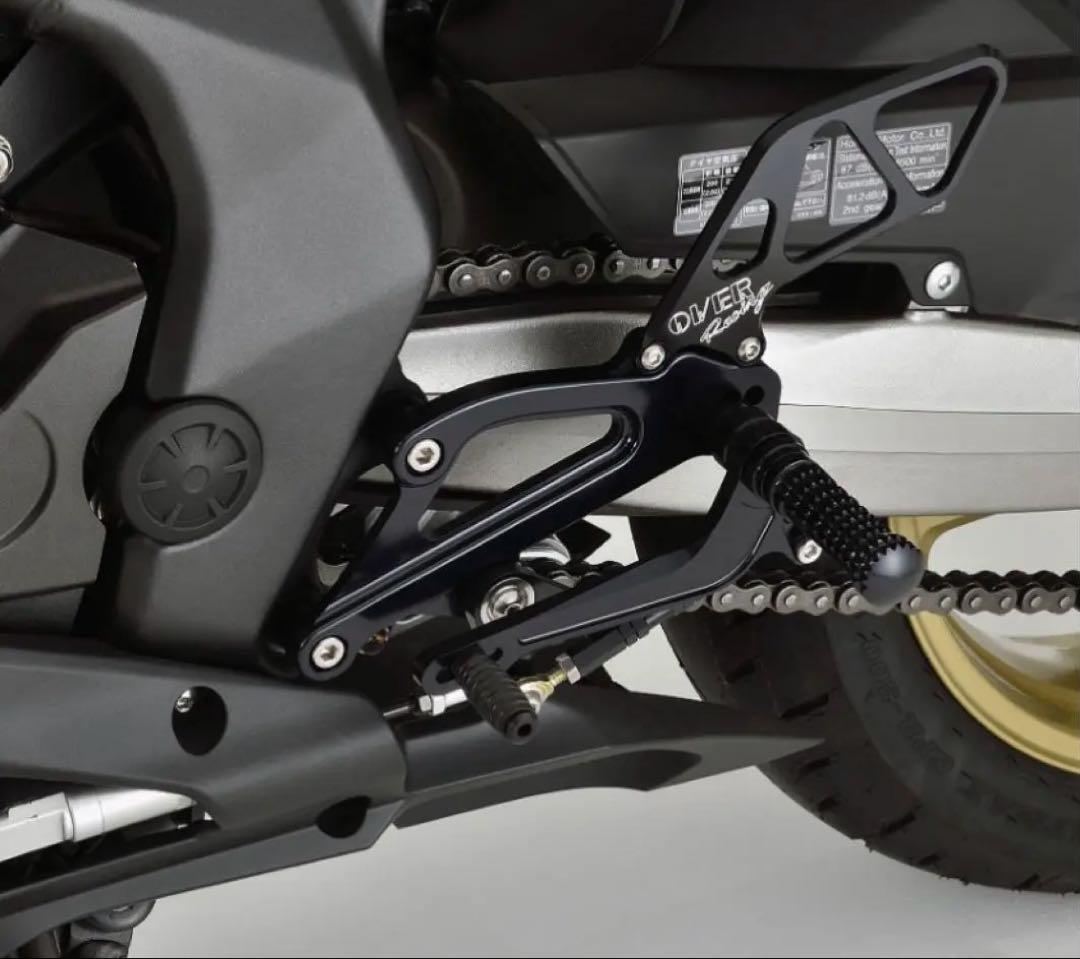 新品!! CBR250RR OVER 4ポジションバックステップ ブラック