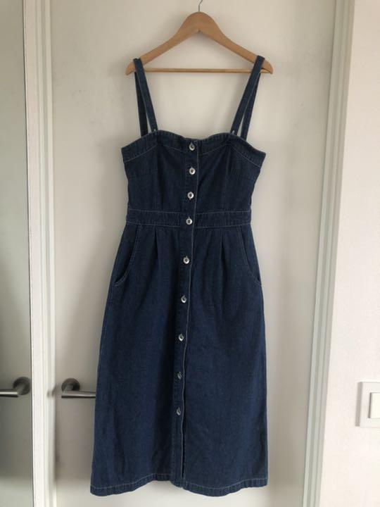 Wcloset デニムジャンパースカート