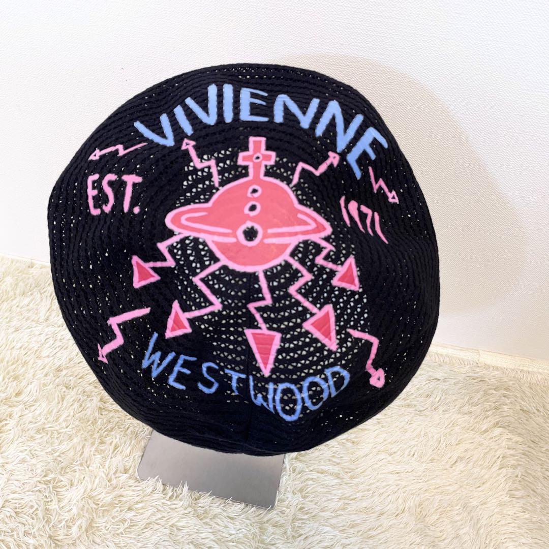 【希少✨️美品✨️ ヴィヴィアンウエストウッド】 メッシュ ベレー帽 S M夏