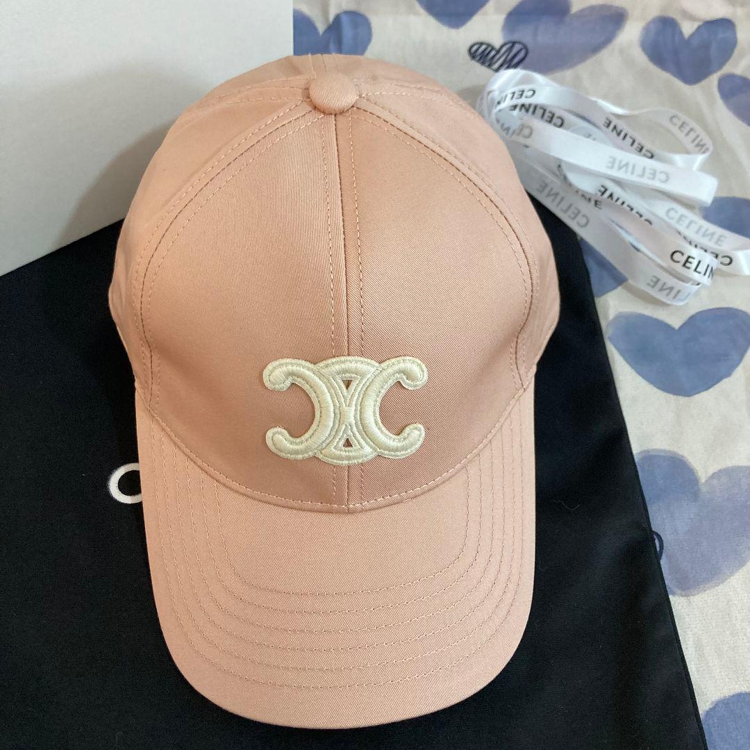 CELINE トリオンフ帽子 ベースボールキャップ ピンク CELINE トリオンフ帽子 ベースボールキャップ ピンク