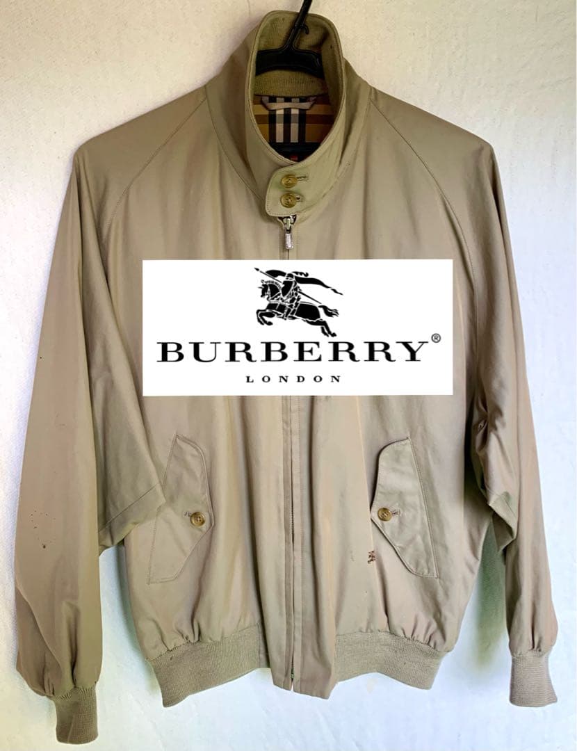 BURBERRY スイングトップ ブルゾン ノバチェック 古着 ハリントンM BURBERRY
