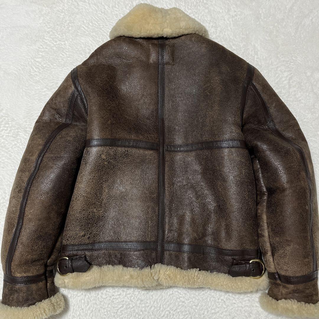 USA製Schott⭐︎メンズ38 リアルムートンジャケットB-3 ショット 羊革