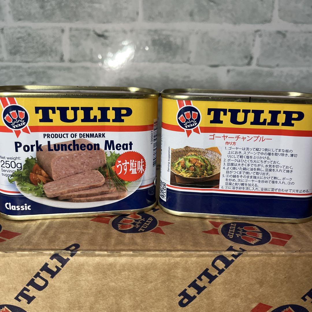 TULIP ポーク250g うす塩味 24缶セット