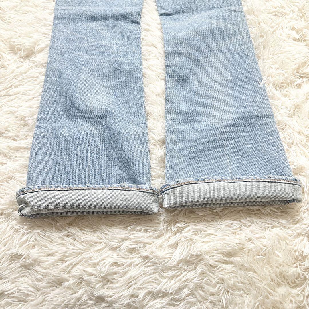 2025✨️moussy MVS L/BLU FLARE デニムパンツ 23インチ