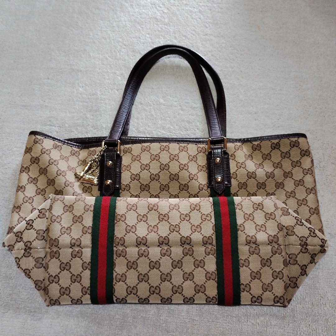 GUCCI GGパターン バッグ 　送料込✨ GUCCI GGパターン トートバッグ - メルカリ