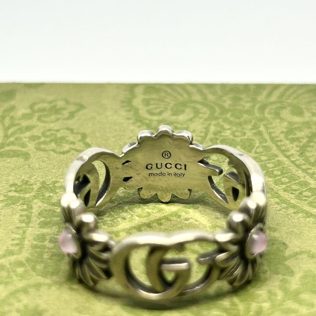 美品✨グッチ GUCCI 指輪 リング 17号 マーモント フラワー