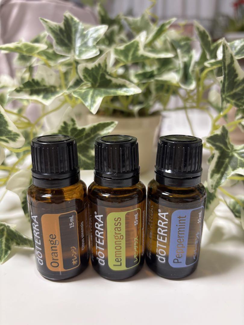 doTERRA オレンジ・ペパーミント・レモングラス3本セット