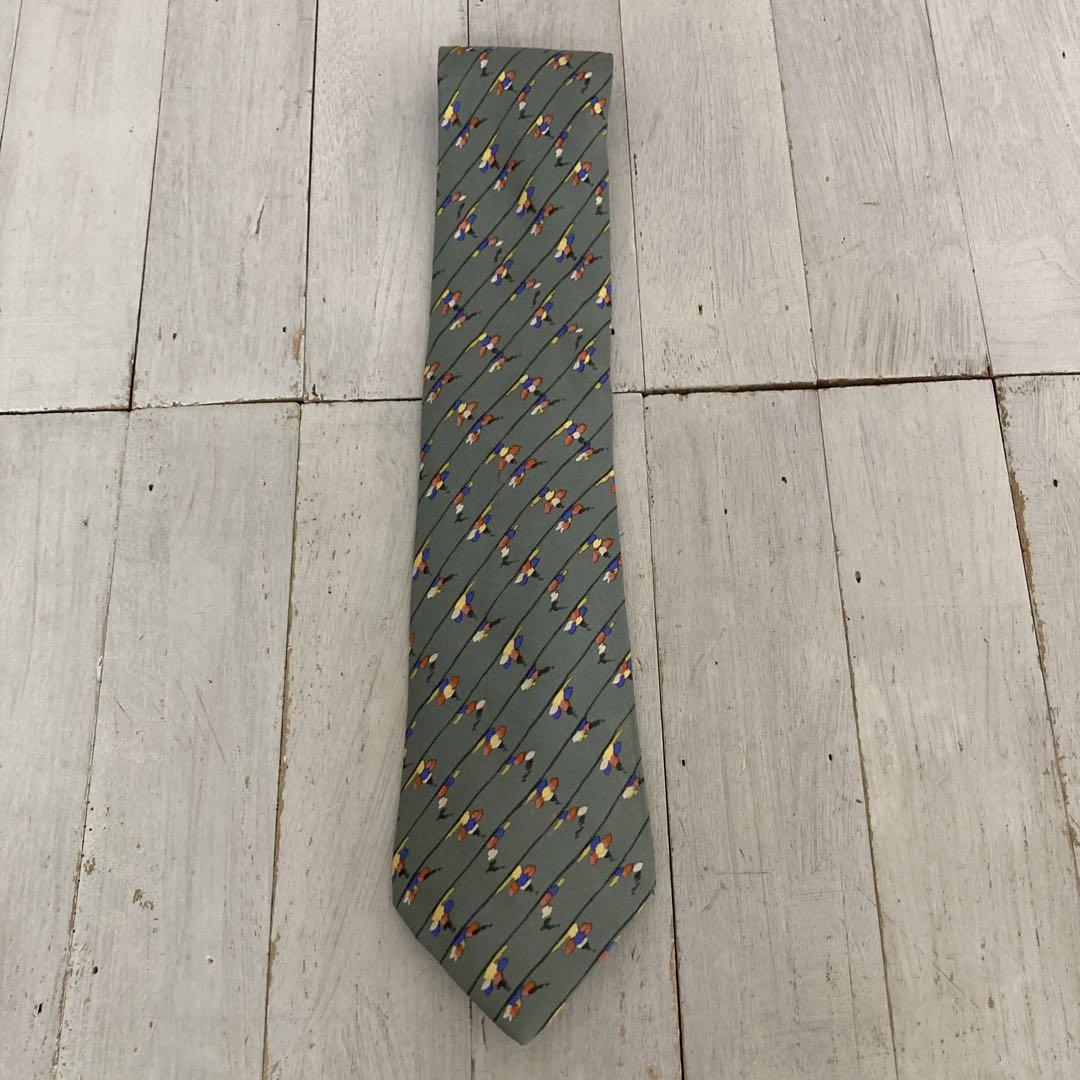 HERMES エルメス ネクタイ グリーン