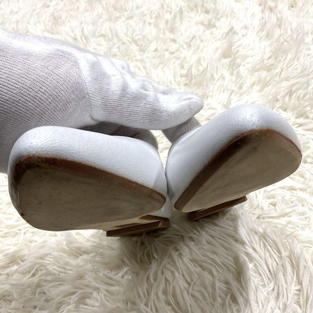 美品　FABIO RUSCONI パンプス　フラット　ポインテッドトゥ　37