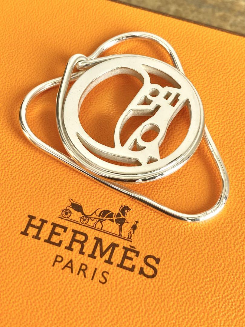HERMES エルメス シュバル ホース 馬 ウマ シルバー マネークリップ