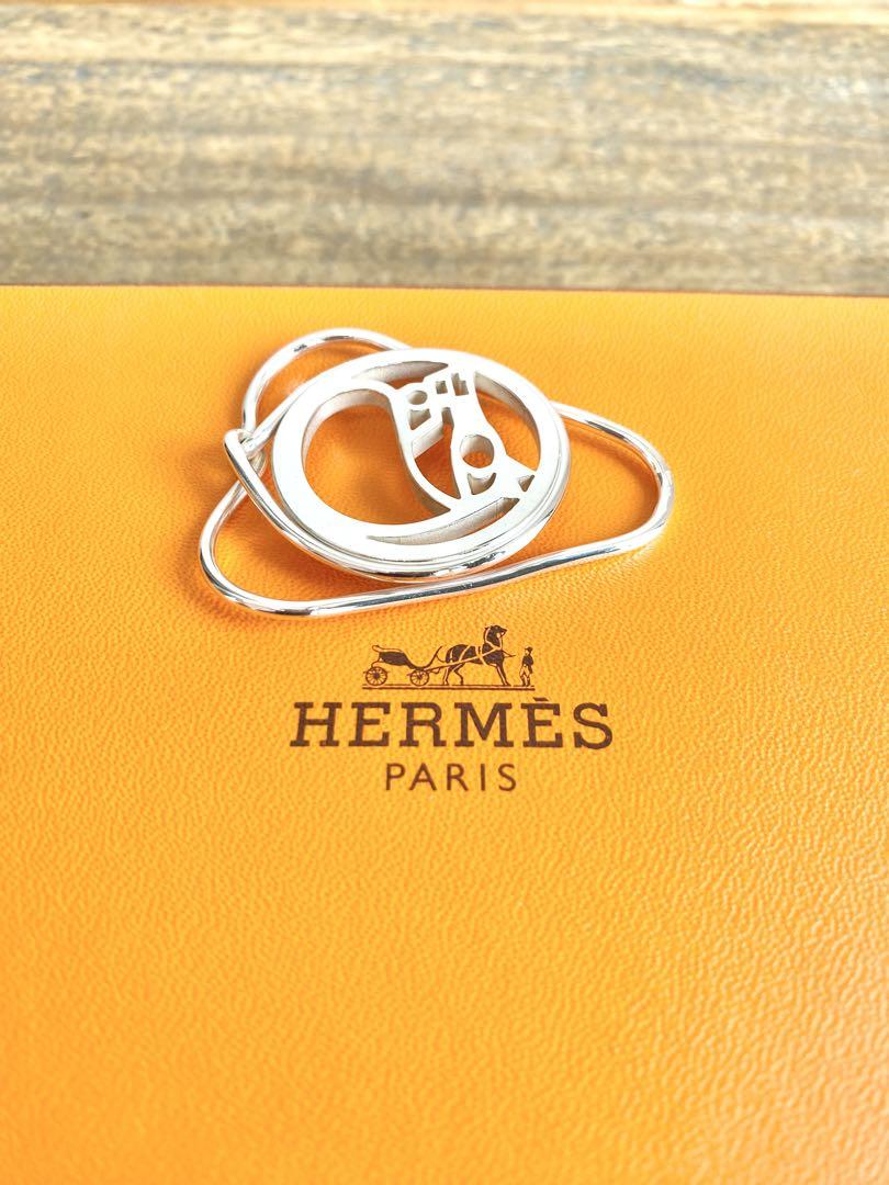 HERMES エルメス シュバル ホース 馬 ウマ シルバー マネークリップ