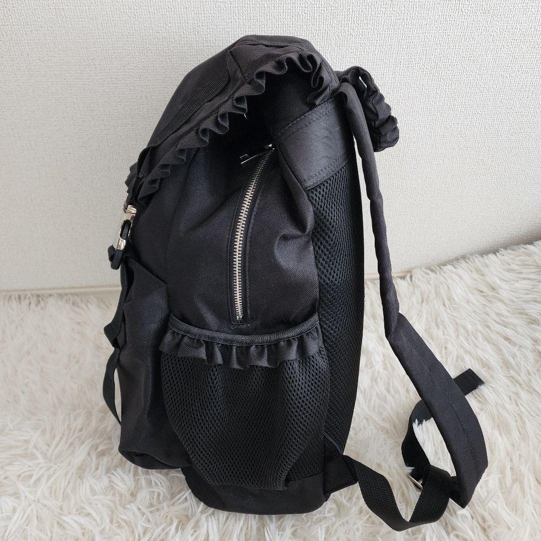 【極美品】merry jenny リュック フリル 黒 ブラック 大容量