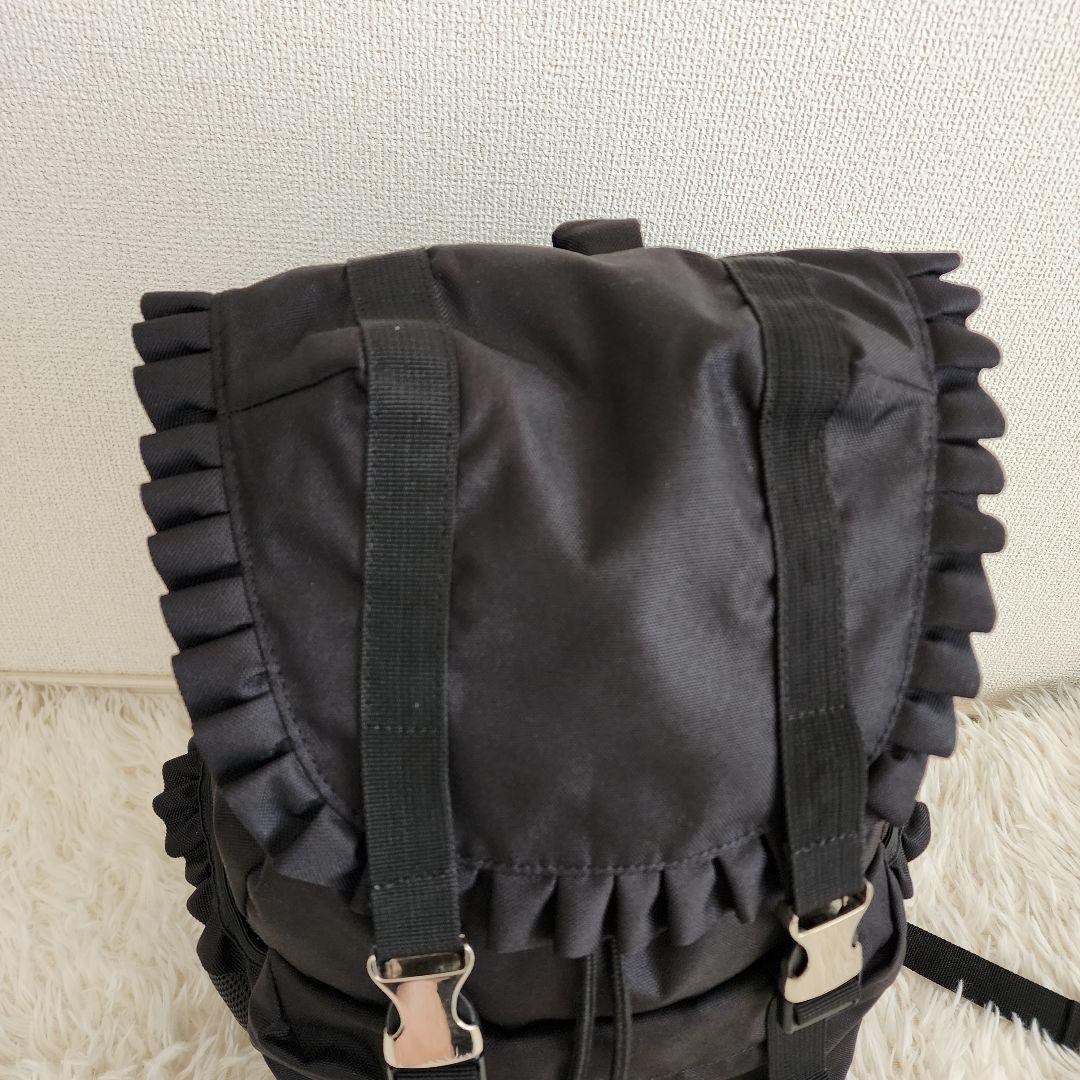 【極美品】merry jenny リュック フリル 黒 ブラック 大容量