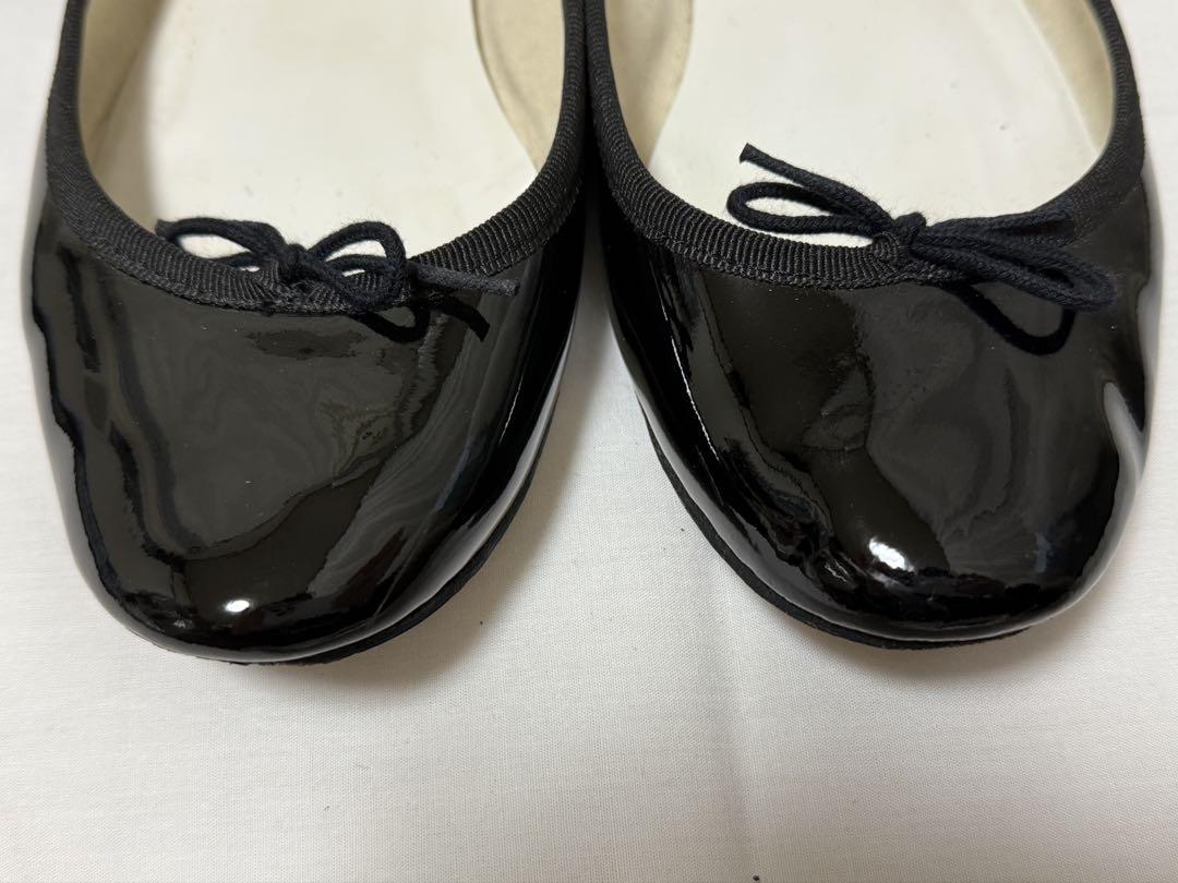 repetto バレエシューズ 黒 エナメル