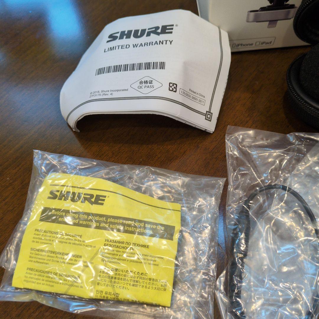 SHURE マイクMV88【付属品揃ってます】