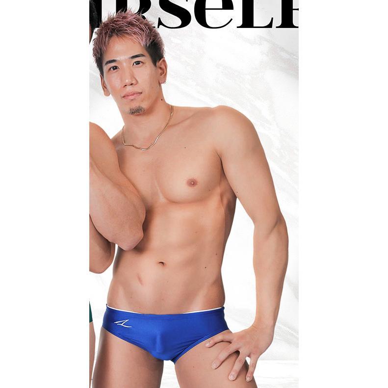 AQUX【貴重なXXL 競パン(ポロパン) 最強光沢 エナメル生地 1点