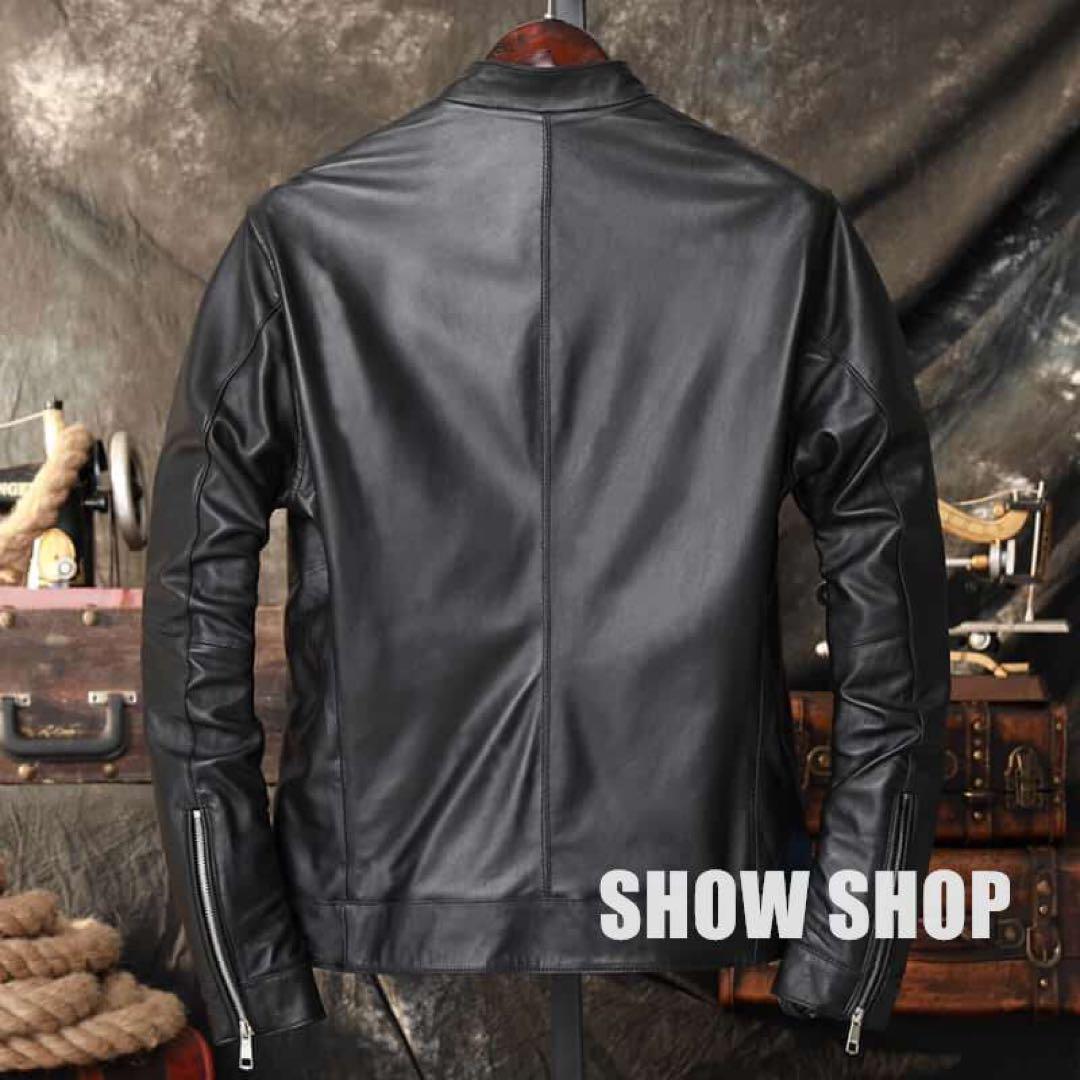 美品 メンズファッション上質羊革 シープスキン ライダース 2117