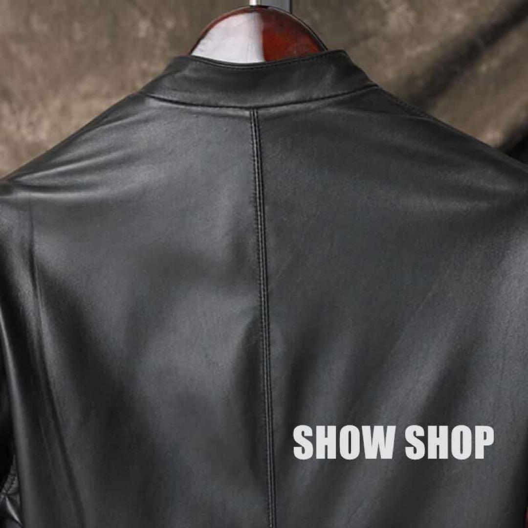 美品 メンズファッション上質羊革 シープスキン ライダース 2117
