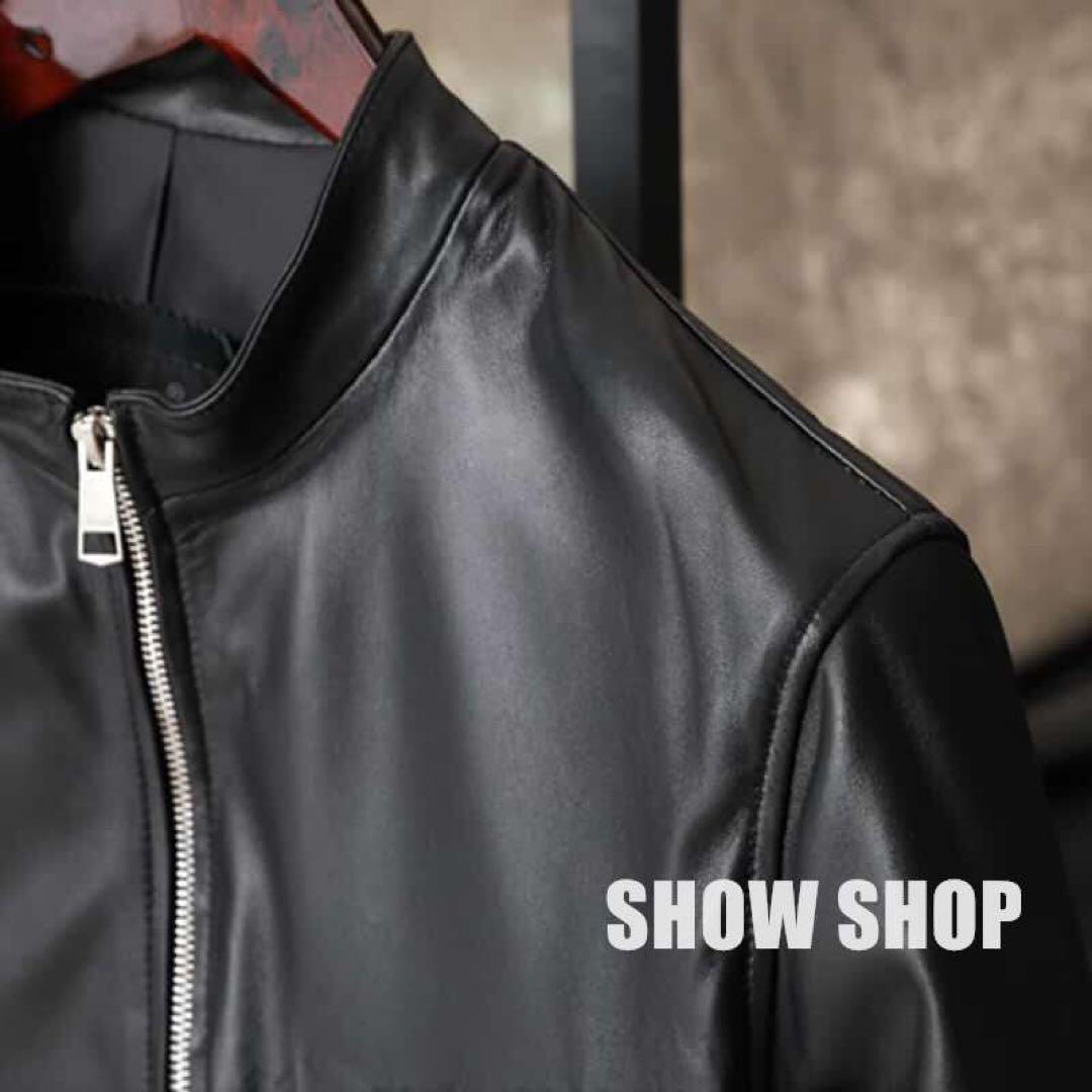 美品 メンズファッション上質羊革 シープスキン ライダース 2117