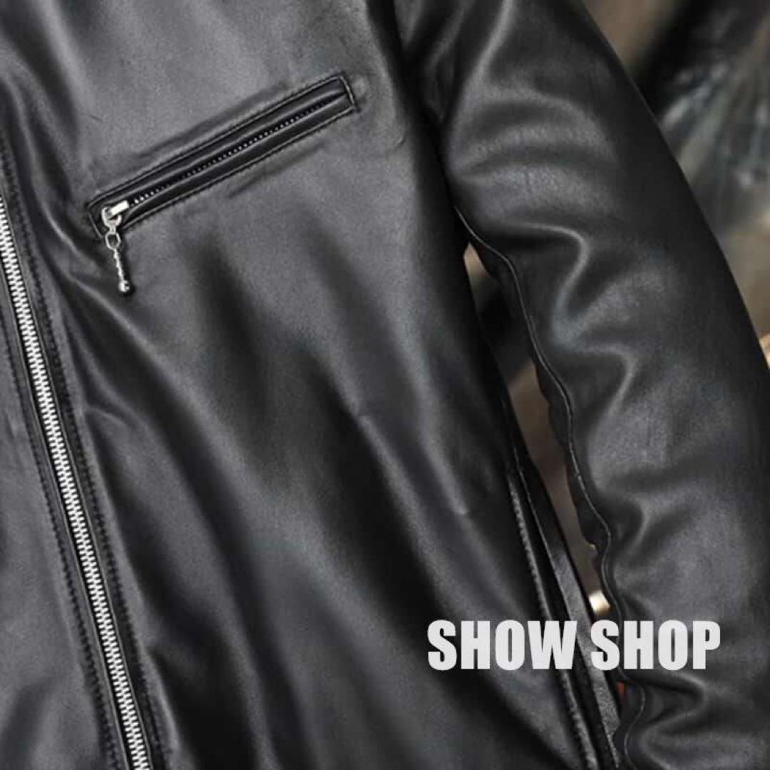 美品 メンズファッション上質羊革 シープスキン ライダース 2117