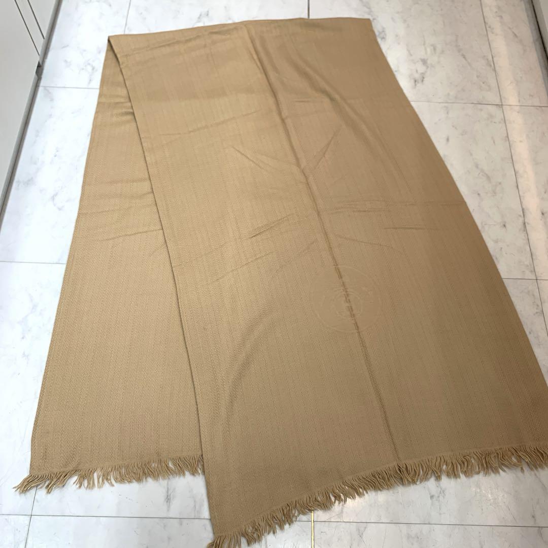 ☆美品☆HERMES ニューリブリス 大判ストール カシミア シルク ベージュ