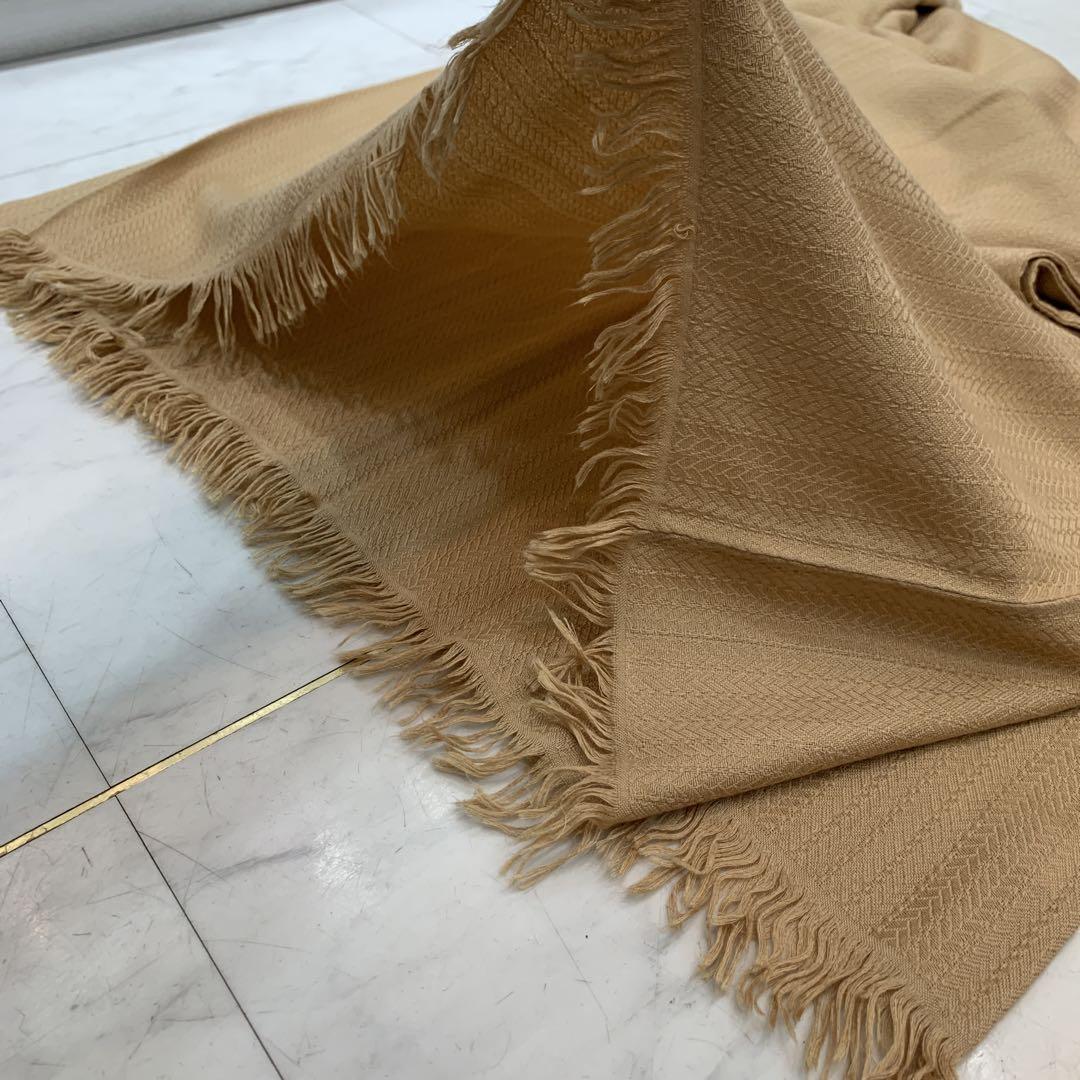 ☆美品☆HERMES ニューリブリス 大判ストール カシミア シルク ベージュ