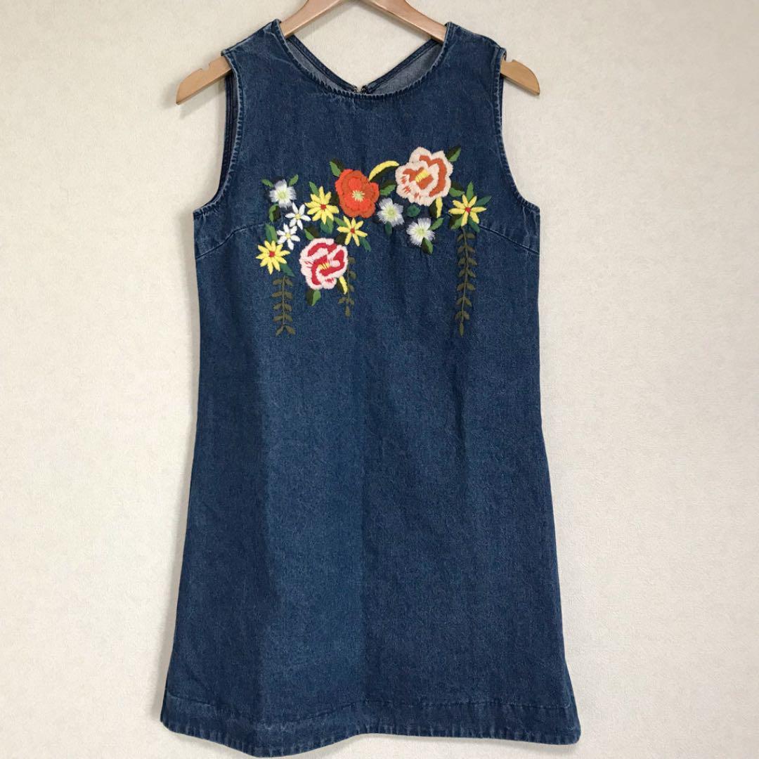 Supreme La La シュープリームララ デニム刺繍ワンピース 花柄 メルカリ Supreme La La シュープリームララ デニム刺繍ワンピース 花柄 メルカリ