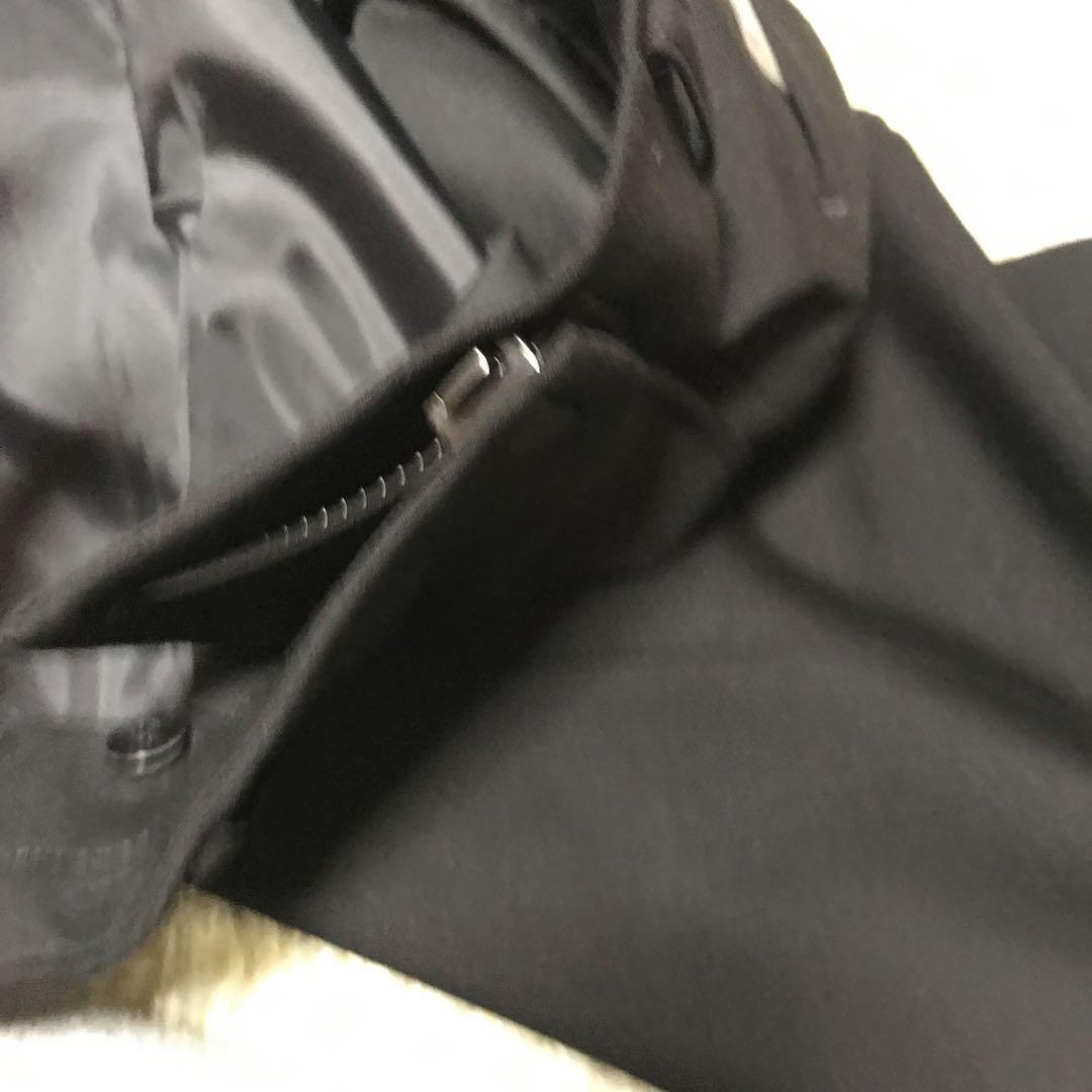 【在庫限り】礼服ダブル　ウエスト調整付き　黒　新品　高級　ゆったり　E935