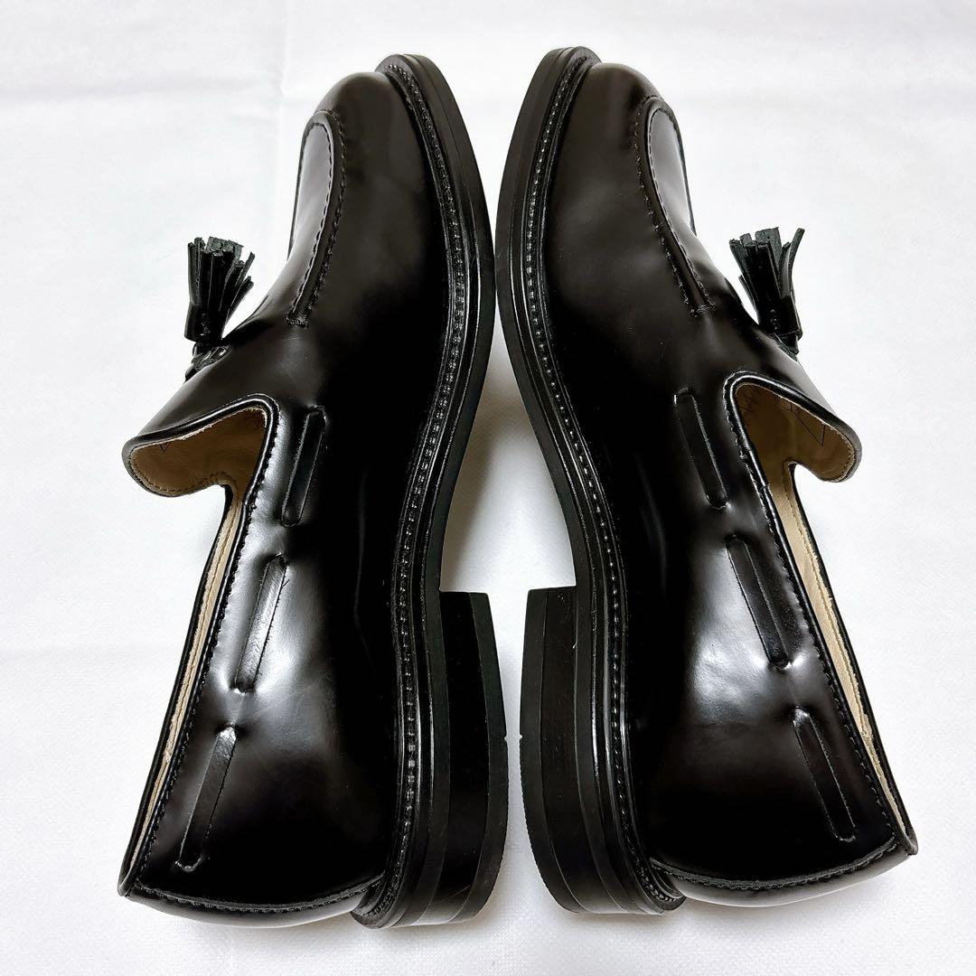 未使用級✨Hawkins 黒 レザー タッセル ローファー