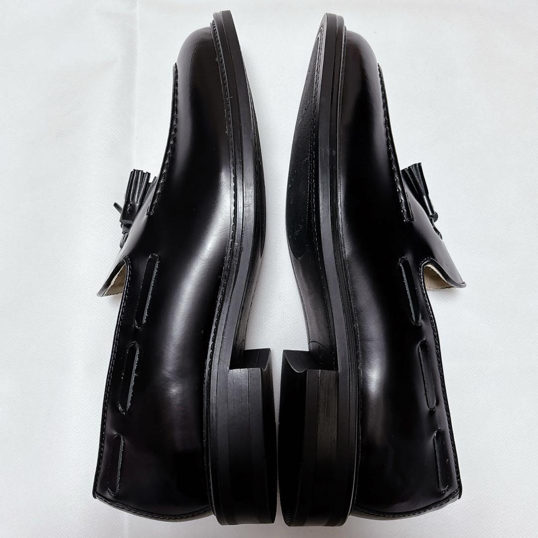 未使用級✨Hawkins 黒 レザー タッセル ローファー