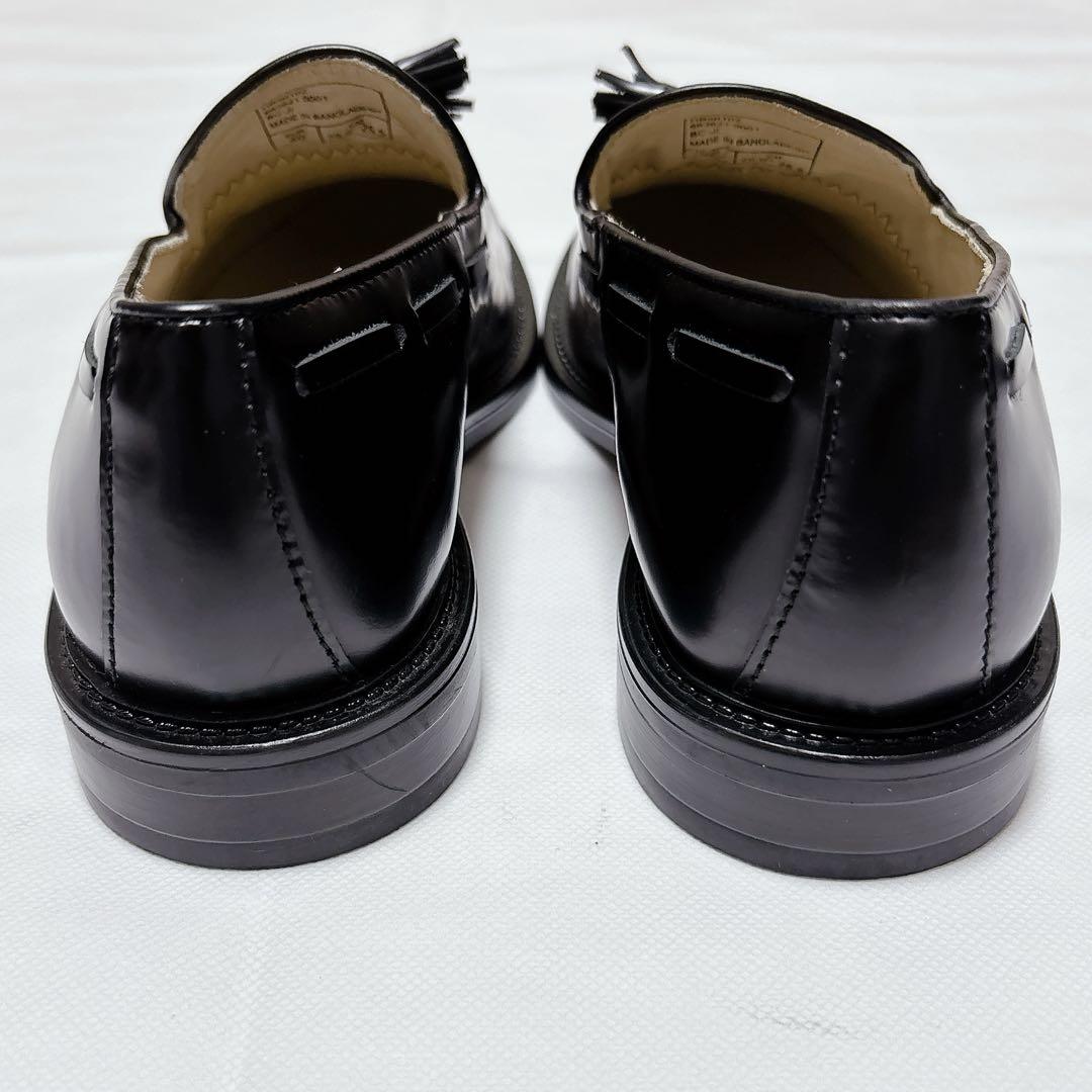 未使用級✨Hawkins 黒 レザー タッセル ローファー