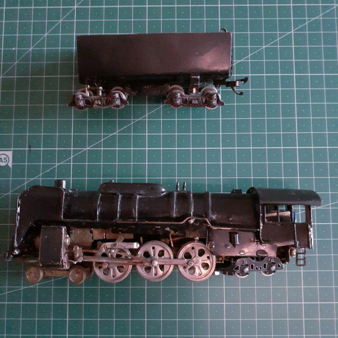 【お値下げ】HOゲージ　鉄道模型 蒸気機関車と炭水車、貨物車X３両 セット