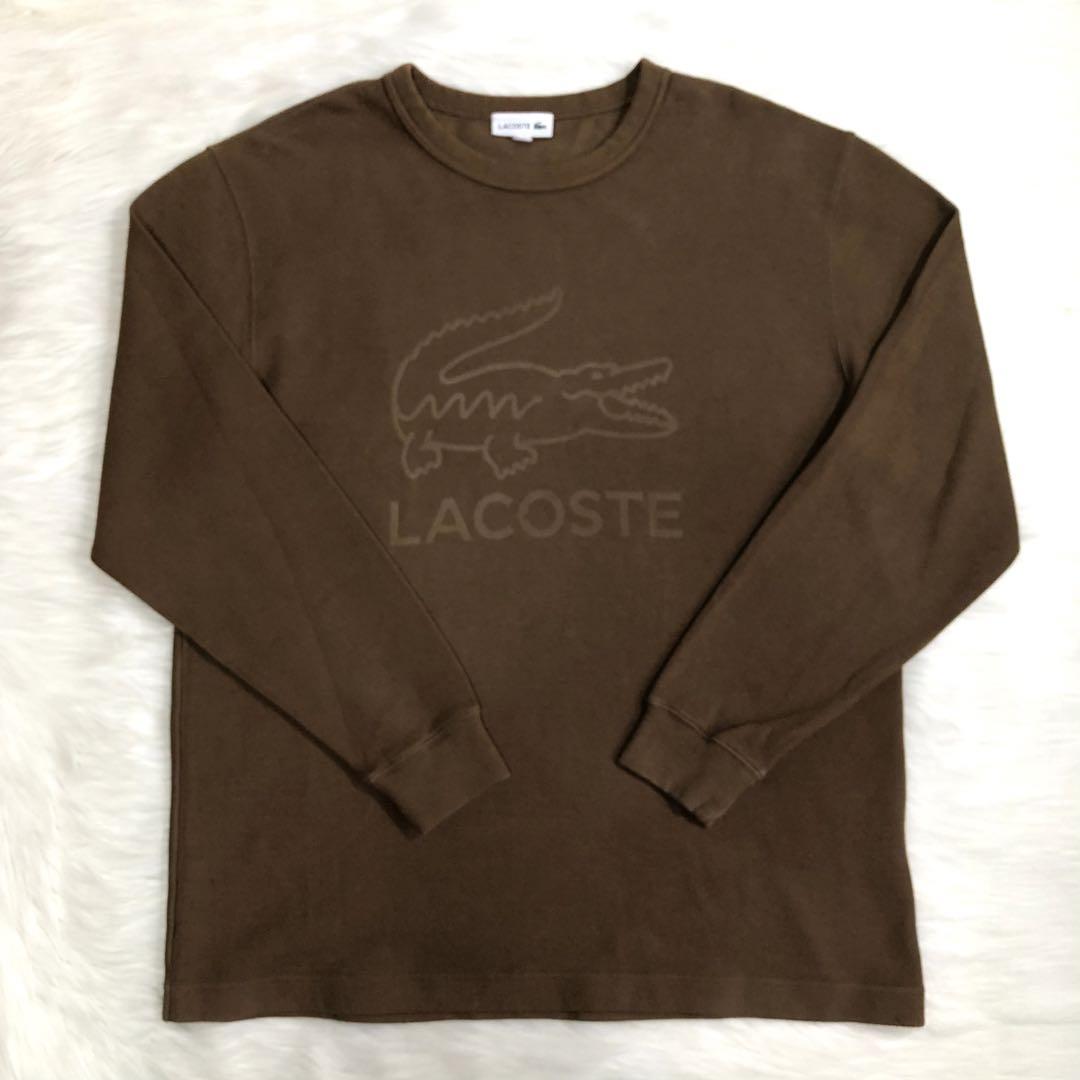 信頼】 LACOSTE L ビッグロゴ カットソースタイル スウェット ラコステ