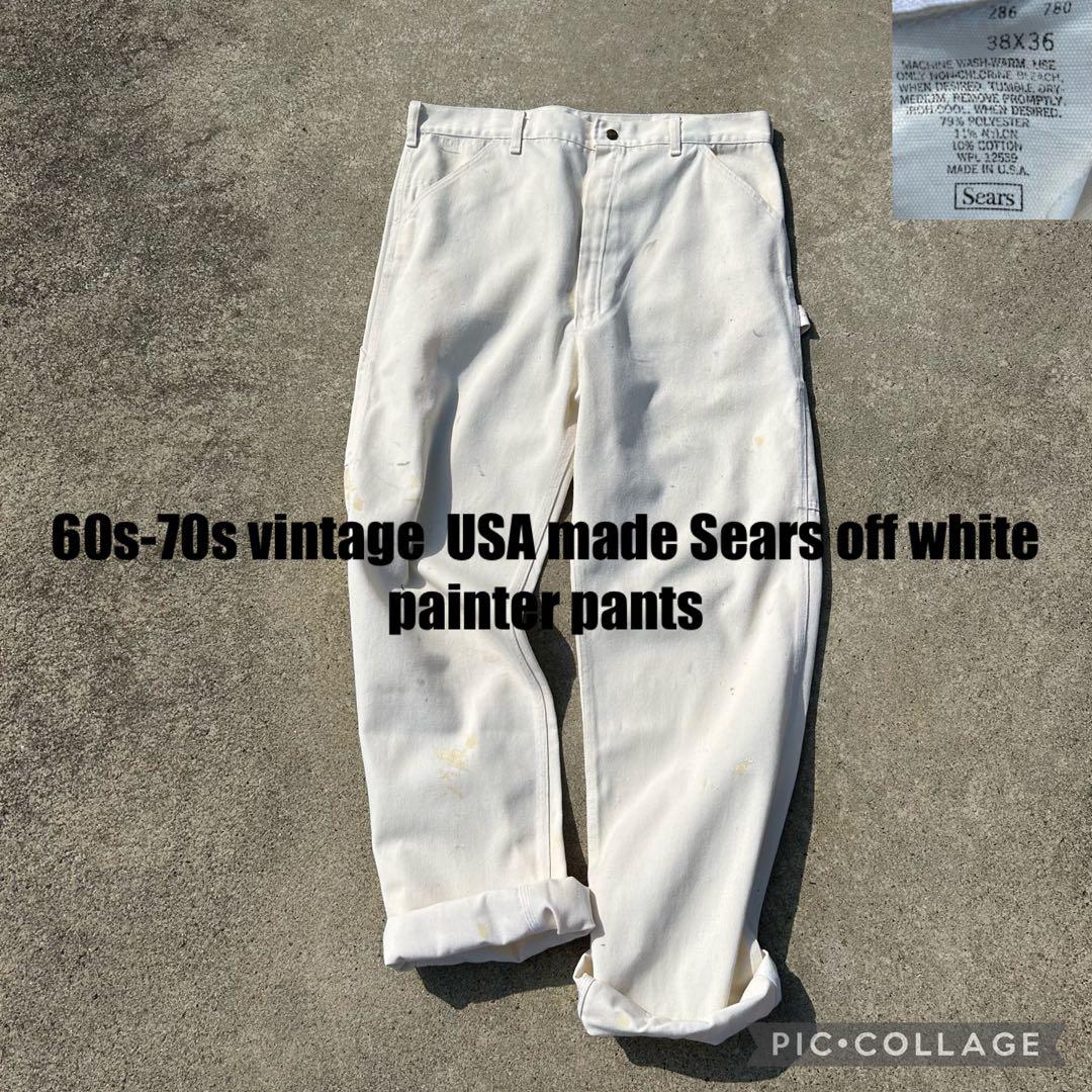 USA製 SEARS ペインターパンツ 70s sears ペインターパンツ 36w相当 真っ紺/濃紺 | 東京準備室