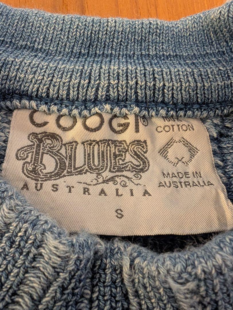 希少】90s COOGI クージーブルース 3Dニット S ニット補修針付き