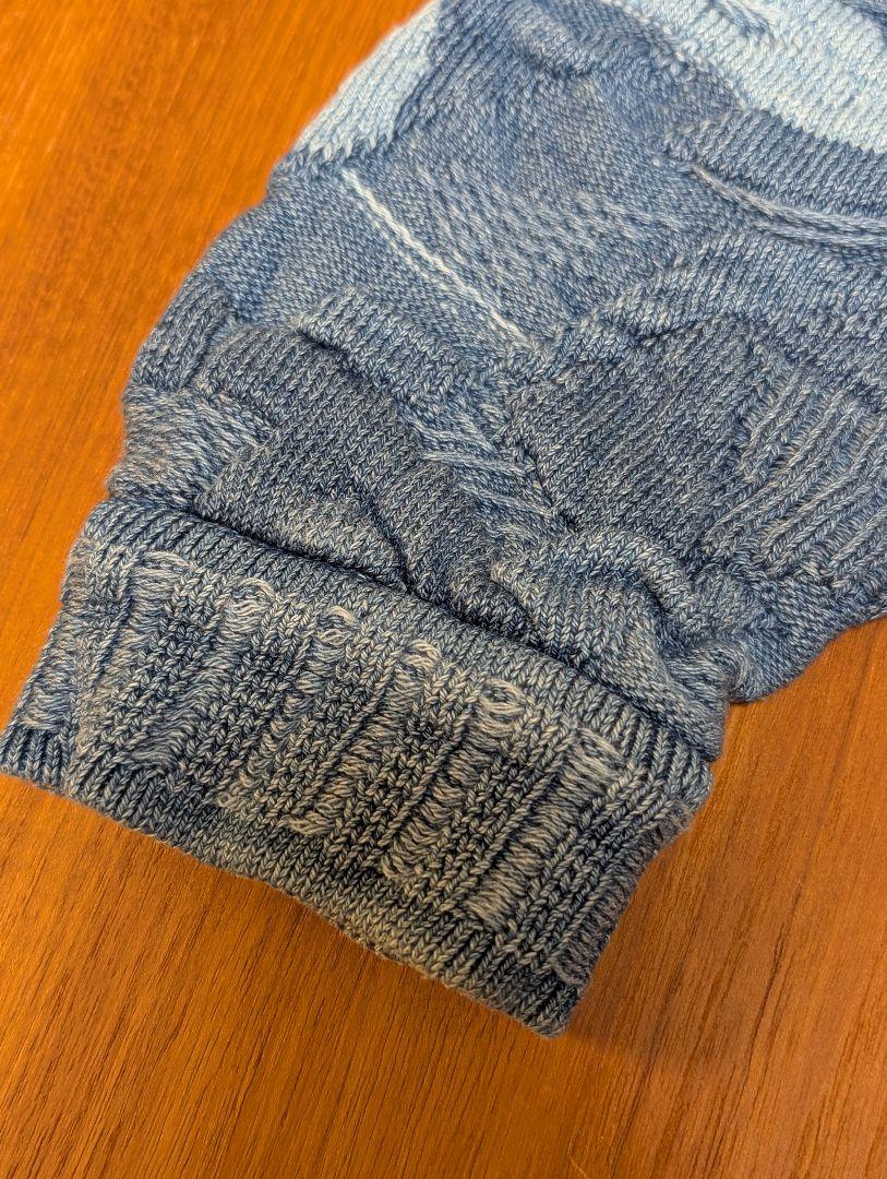 希少】90s COOGI クージーブルース 3Dニット S ニット補修針付き