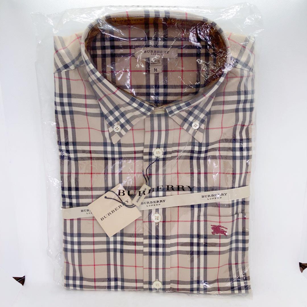 BURBERRY チェック柄 ワイシャツ M 半袖
