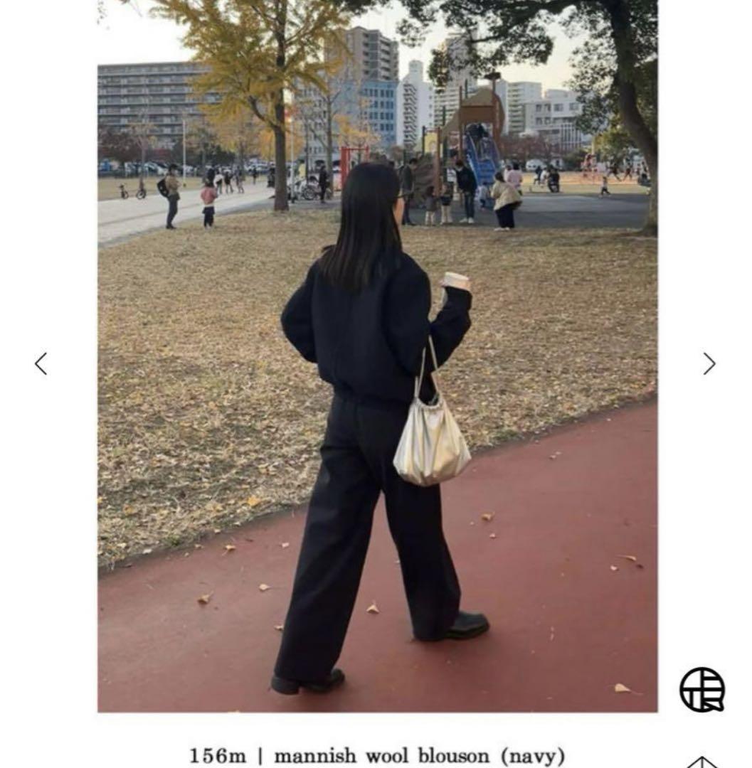 Mannish Wool Blouson OHOTORO