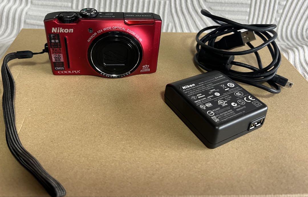Nikon ニコン COOLPIX デジカメ S8100 レッド