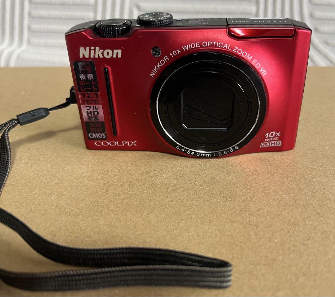 Nikon ニコン COOLPIX デジカメ S8100 レッド