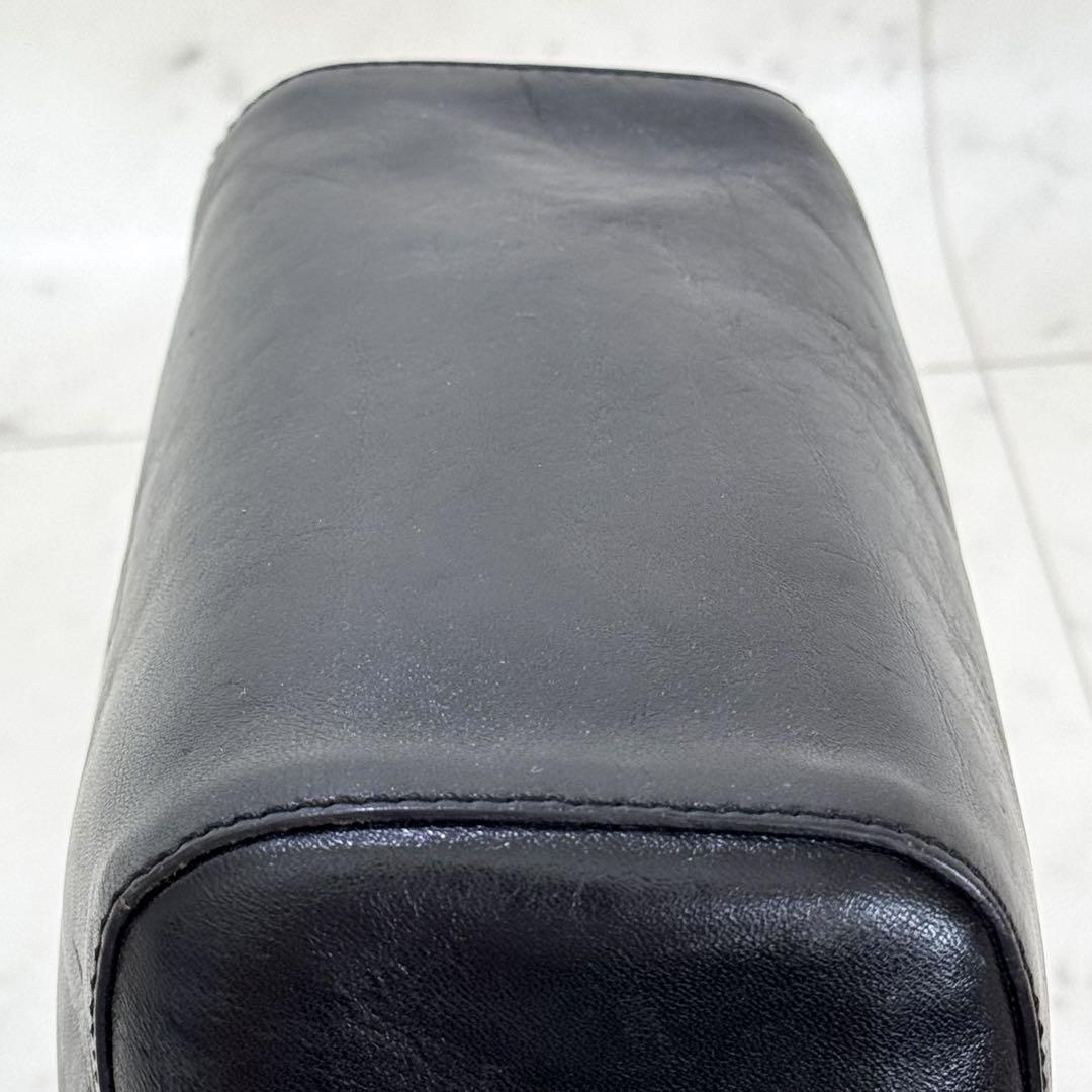 【美品】HIROFU ヒロフ ハンドバッグ ドラム Hロゴ レザー ブラック