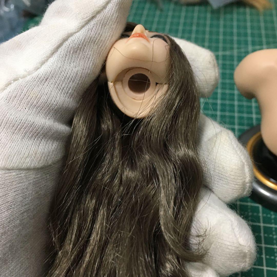 B69 1/6 フィギュア用 ヘッド 植毛タイプ アクセサリー 交換用 白肌 B283 1/6 フィギュア用 ヘッド 植毛タイプ アクセサリー 交換用
