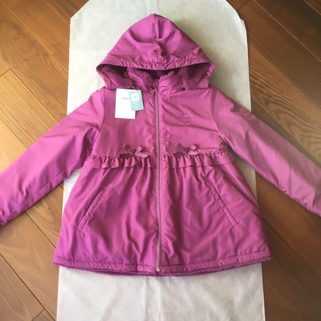 未使用品　べべ 150 女の子　ジャケット　ブルゾン　コート　中綿　薄手　春先