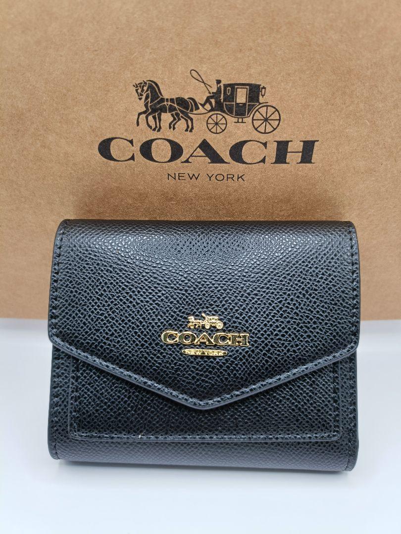 COACH コーチ 三つ折り財布 ミニ財布 コンパクト財布 入学 就職 お祝い