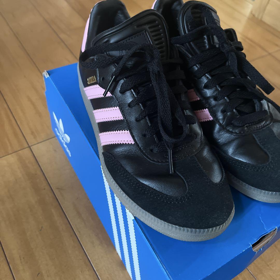 adidas Samba メッシブラック/ピンク