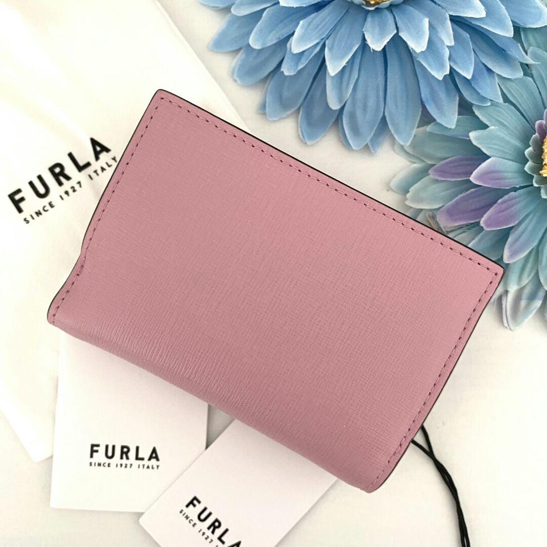 高品質低価 新品 FURLA ピンク バニラ レザー 折り財布 ZYOi2-m96126454376 大得価