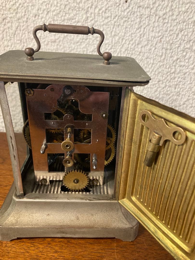 精工舎角形オルゴール置き時計 ゼンマイ式(可動品)