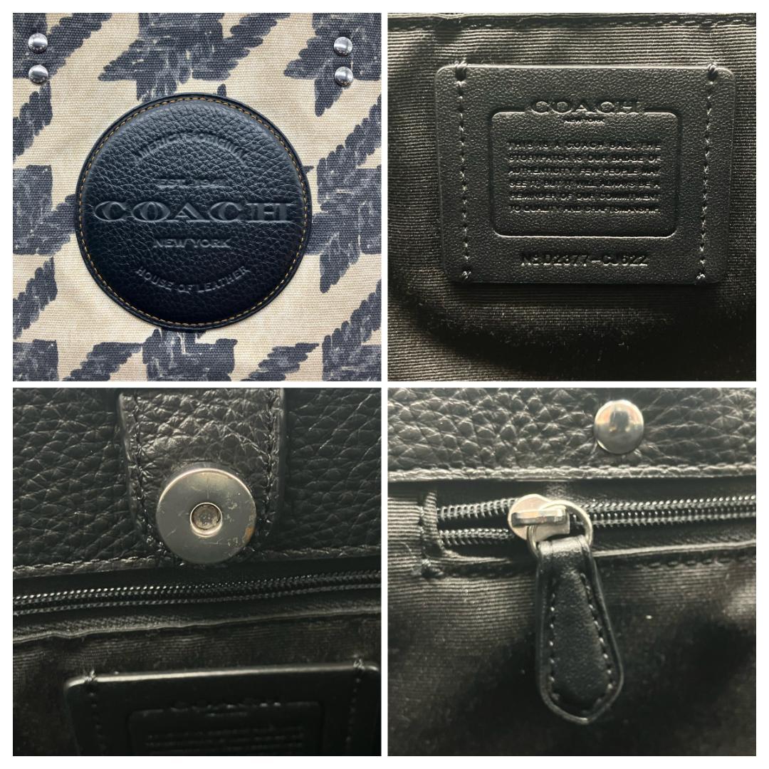 COACH デンプシー キャリーオール キャンバス 2WAY バッグ ショルダー