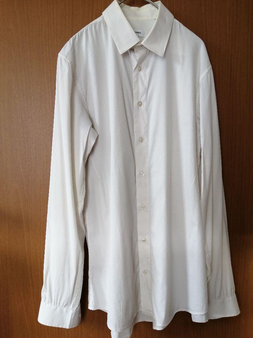 全ての イタリア製 JIL SANDER ジル・サンダー 白シャツ S 細身 - wl