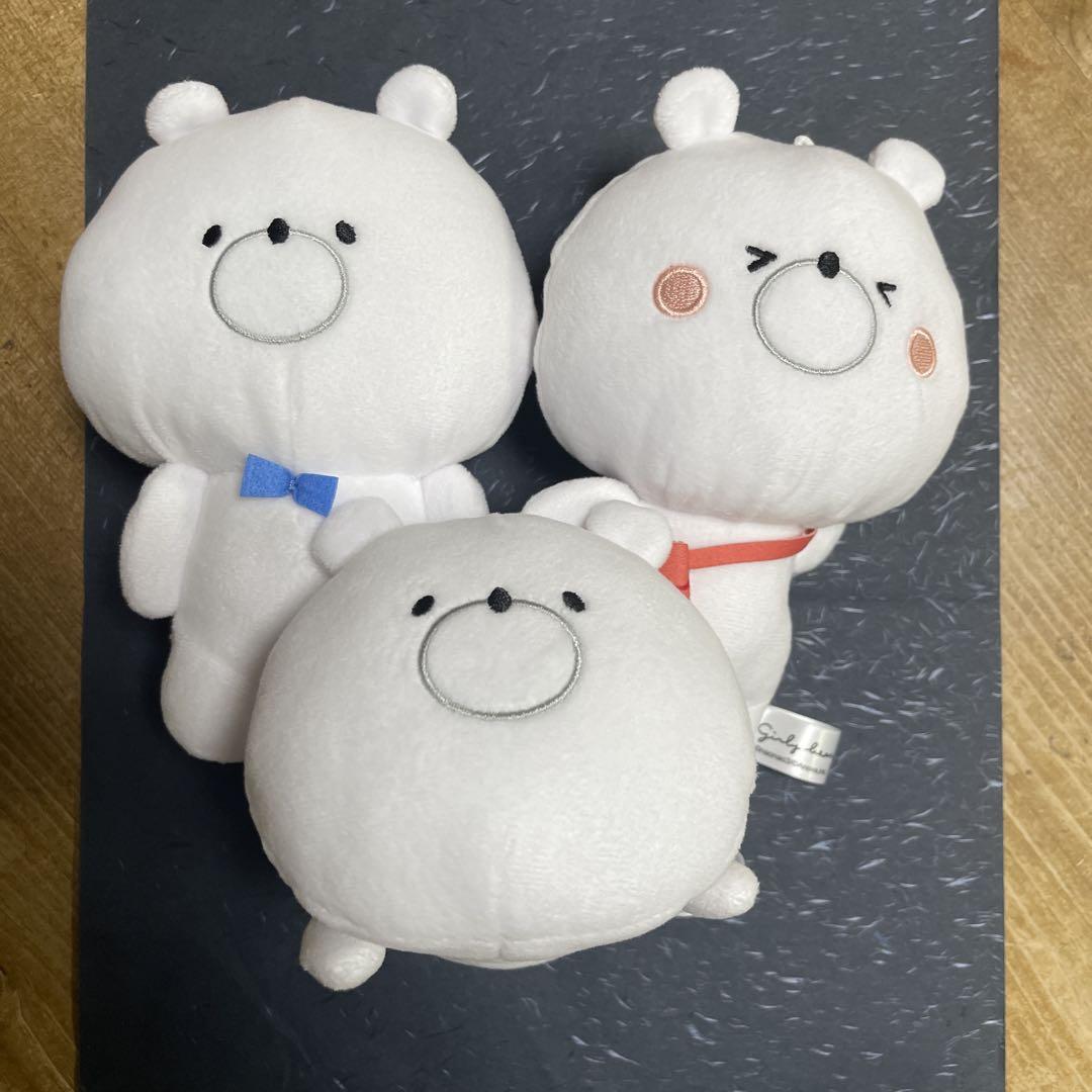 ガーリーくまさん　ぬいぐるみ　3種セット ガーリーくまさん ぬいぐるみ 全3種セット 限定 - メルカリ